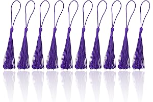 BOROLA 25 Pcs Purple Tassels for DIY Projects