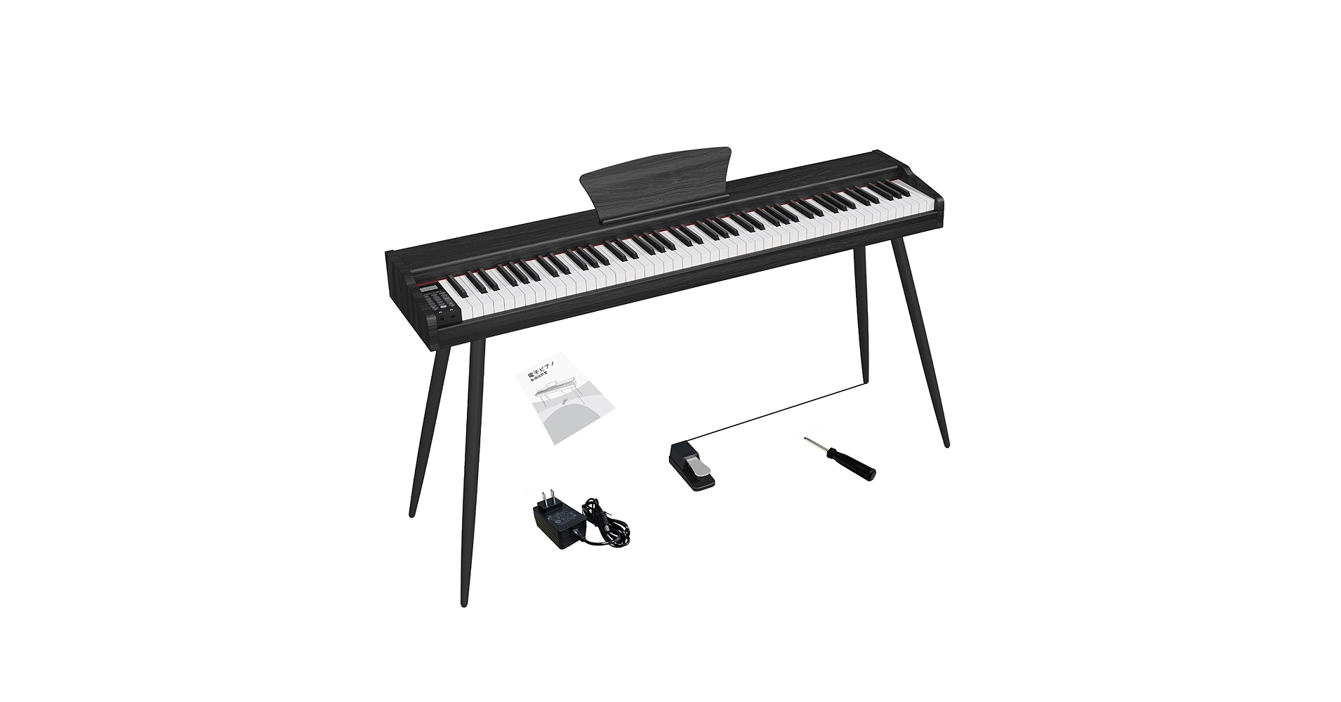 Amazon | 電子ピアノ 88鍵盤 木製 ピアノ 88鍵 Digital Piano ペダル