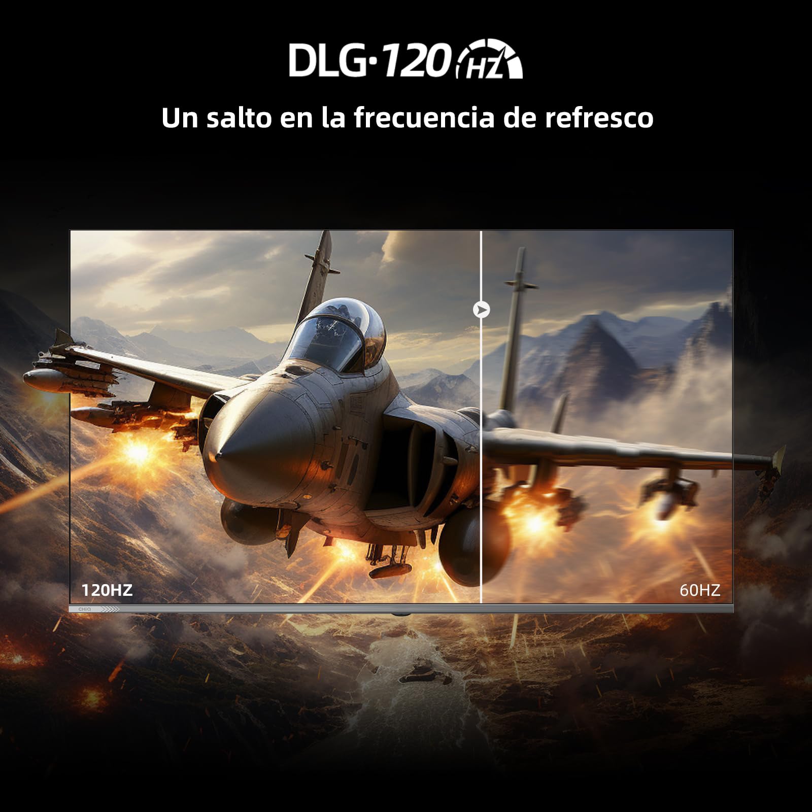 CHiQ M65QA9 65 Pulgadas TV Smart 4K Mini QLED, (Android 14),60Hz MEMC & Local Dimming,Dolby Vision & Atmos,DLG 120Hz* (Mejorado por Software),HDR10