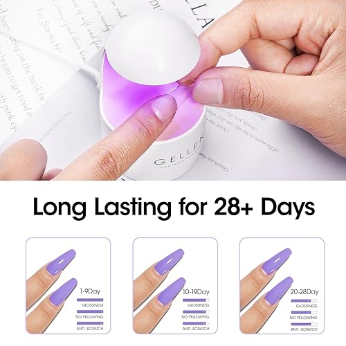 Miniatura 44 de Gellen Aceite de cutícula y suavizante para uñas, 2 unidades de 0.7 fl oz (0.6 fl oz), removedor de cutículas y fortalecedor, protector de cutícula