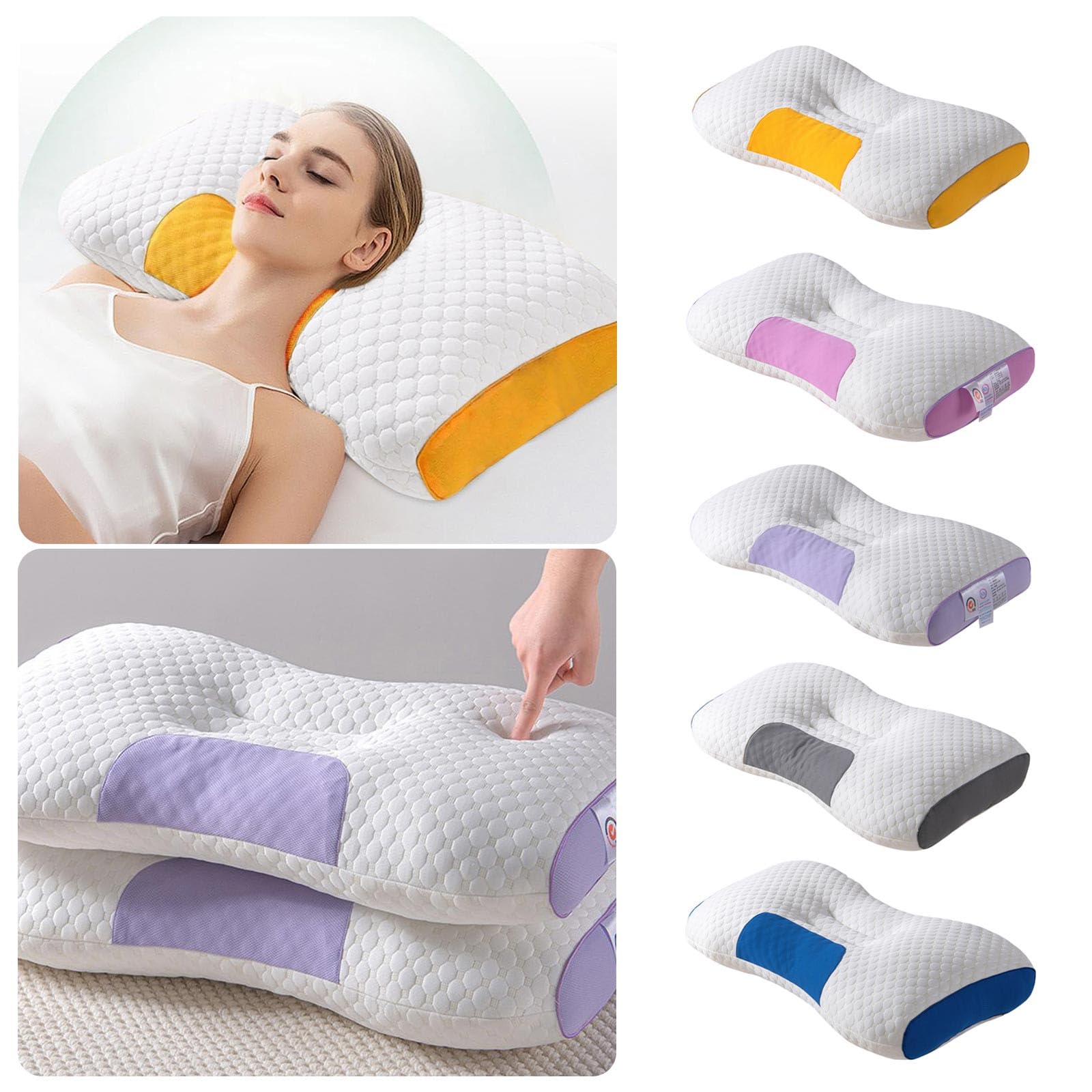 Oreiller Ergonomique Incliné Anti-ronflement | Mousse Mémoire De Forme | Pour Soulager Reflux Et Jambes Lourdes | 60x36x22 Cm - 4