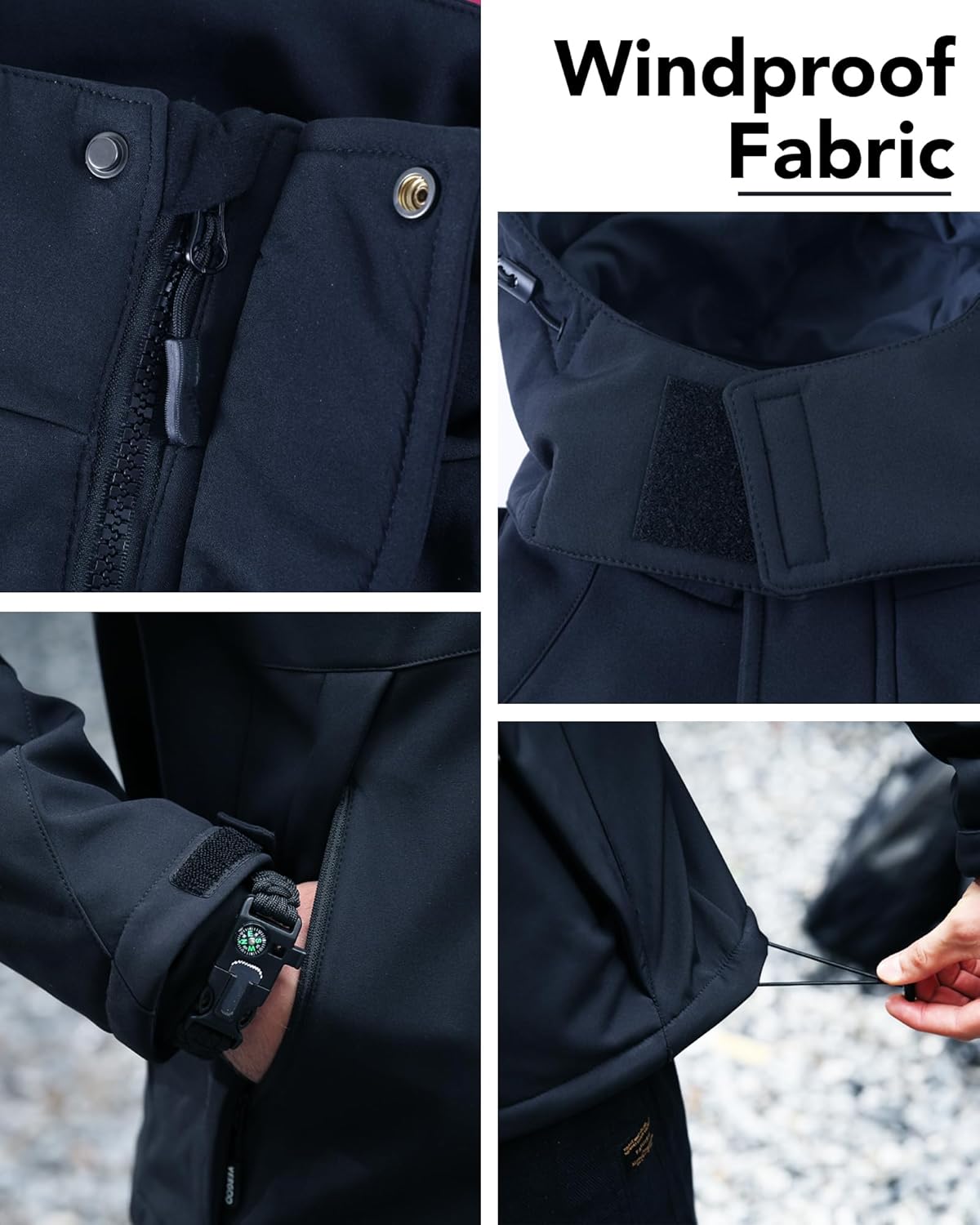 Graphene Heated Jacket for Men with Rechargeable Battery Pack Included - Image 6