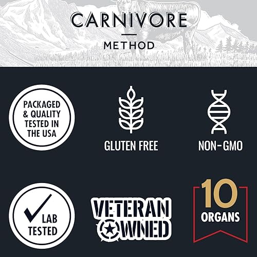 Miniatura 3 de Suplemento de órgano de carne de vacuno Complejo alimentado con pasto  10 carnes de carnívoro mezcla patentada de hígado de res, médula, cerebro,