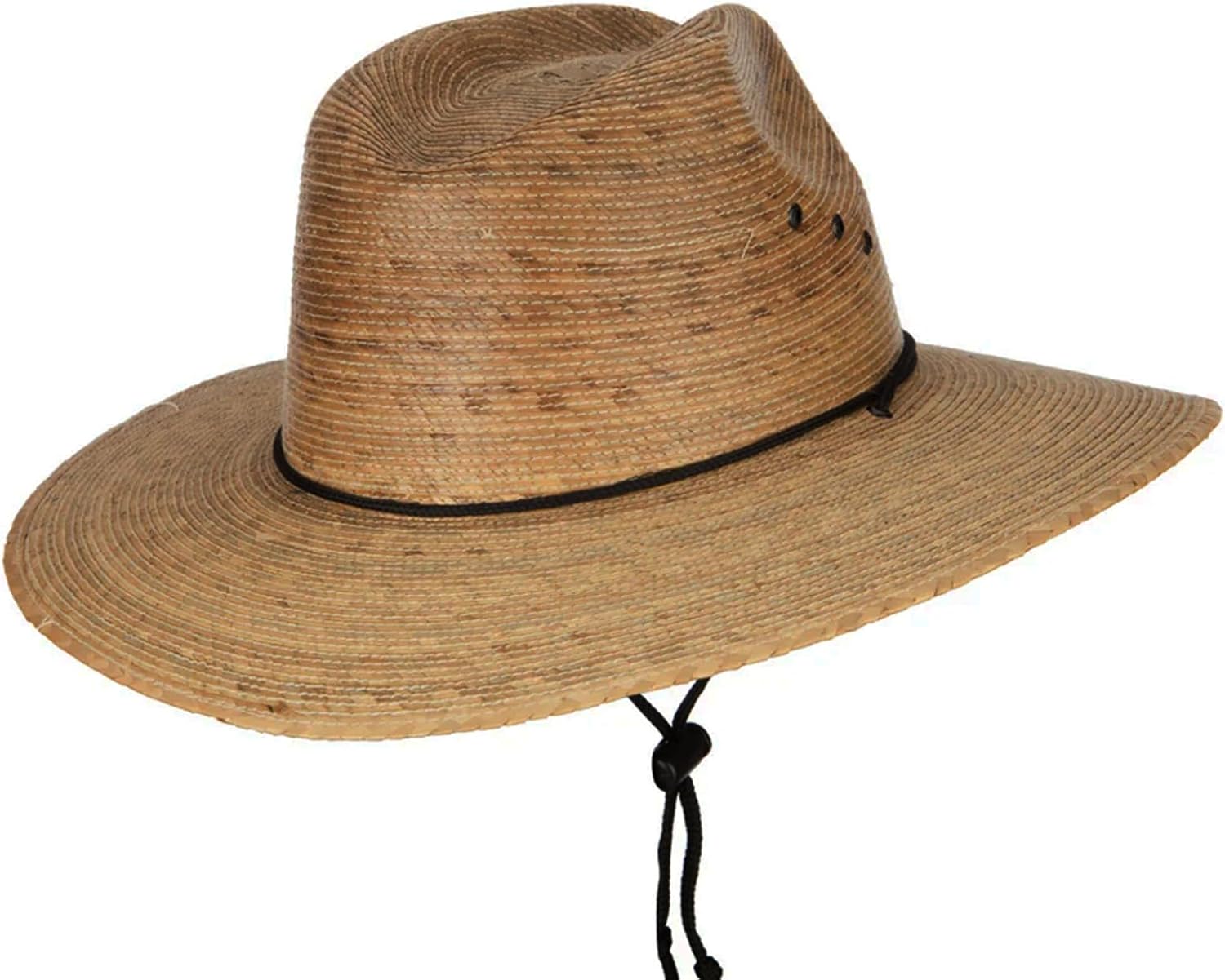 Men's Palm Braid Large Brim Fedora Hat
