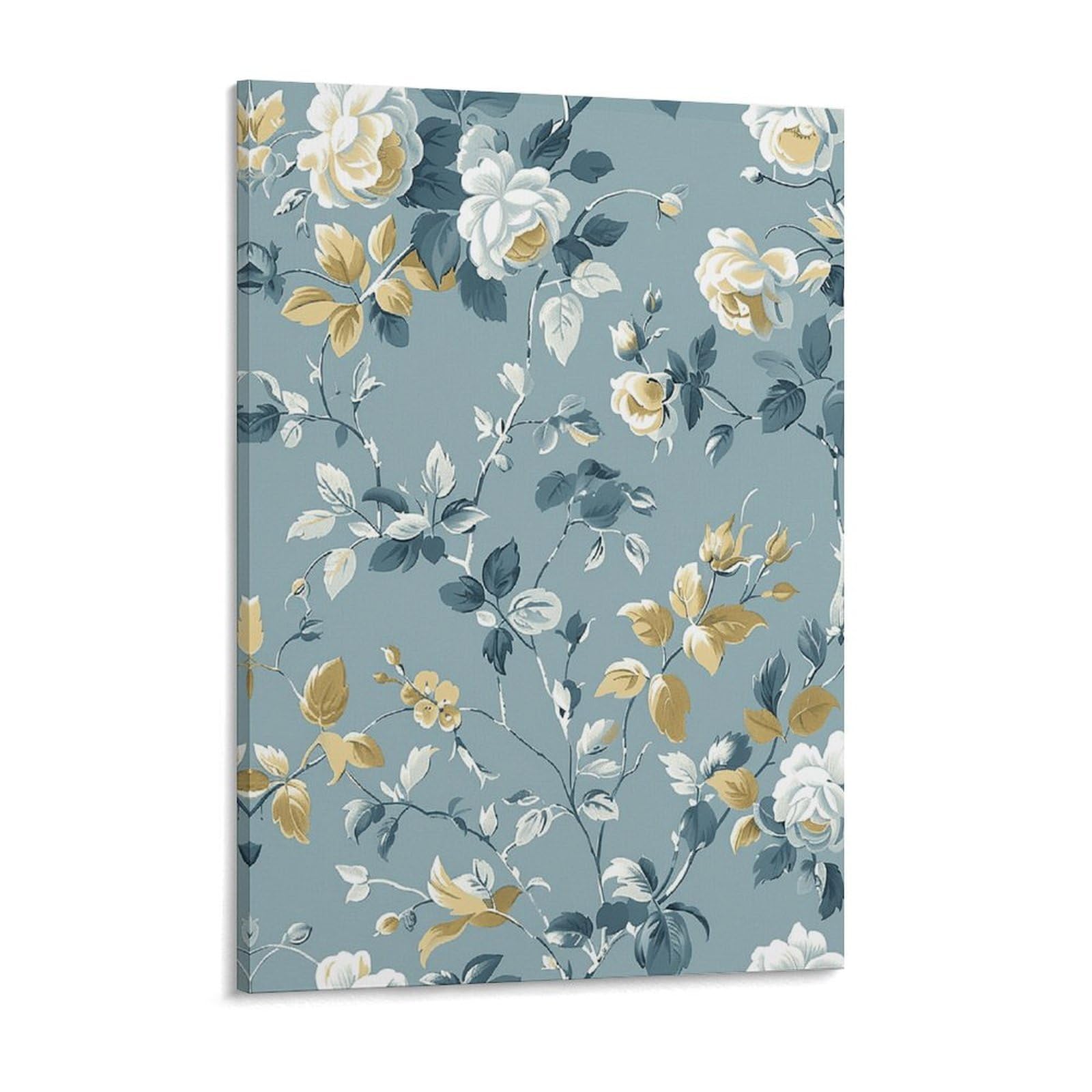 Gray Vine Pattern Canvas Wall Art for Bedroom 12x16inch Canvas Prints Artwork for Walls Modern Picture Artwork Painting for Living Room Aesthetic Wall Paintings for Bathroom Kitchen Office De