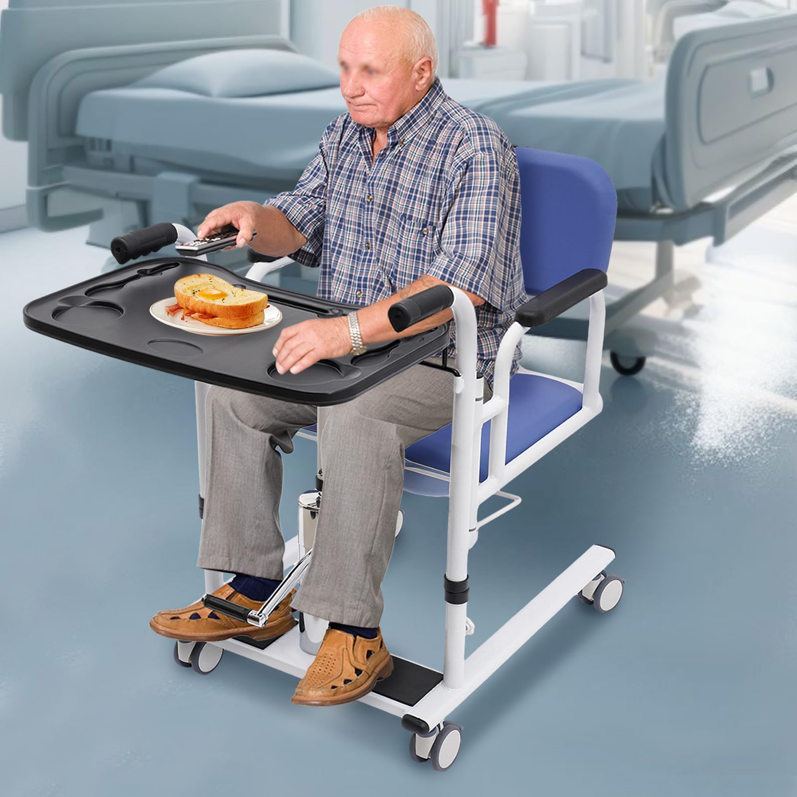 Elevador de pacientes hidráulico portátil, 150 kg, ayuda de transferencia para personas mayores, cuidado de ancianos, hogar