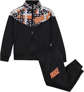 Boy`s Jacket and Pants 2 Piece Set (Black(76G735-023)/Orange, 2T)