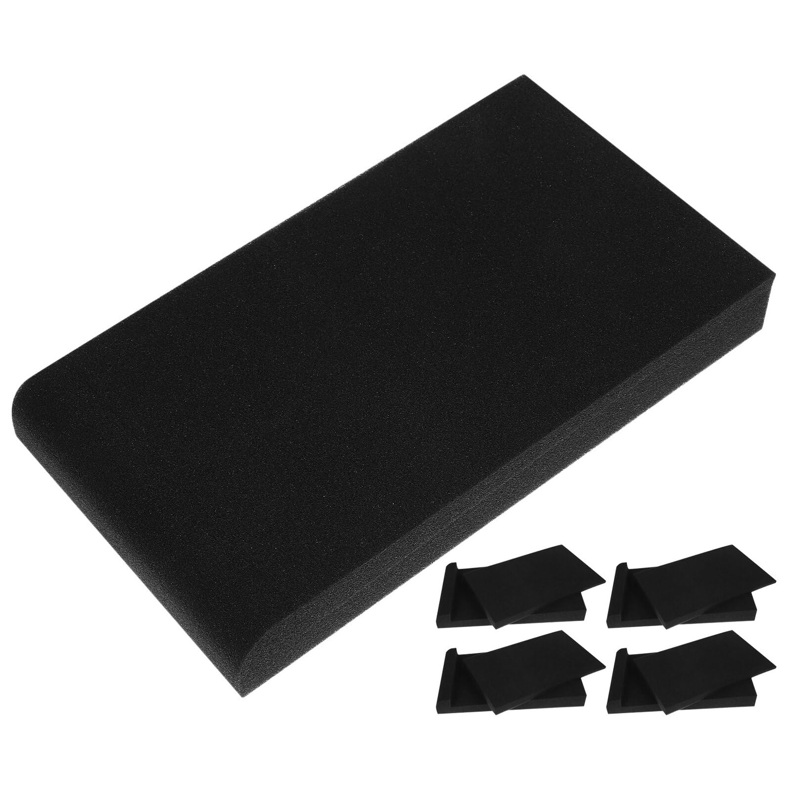 5 Almohadillas Aislantes para Monitores de Estudio Espuma Desacopladora de Altavoces Almohadilla Amortiguadora de Sonido Protección Antivibración para Envíos y Estudios