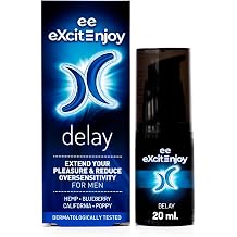 Excite Delay Intimate Gel for Men with Cooling Effect and Vegetable Extracts - Vegan and Dermatologically Tested - 20ml