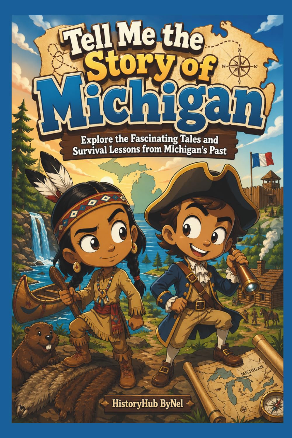 Tell Me the Story of Michigan: A Fun History Book for Curious Kids!: Explore the Fascinating Tales and Survival Lessons: 25 (Collection of State Histories of the USA)
