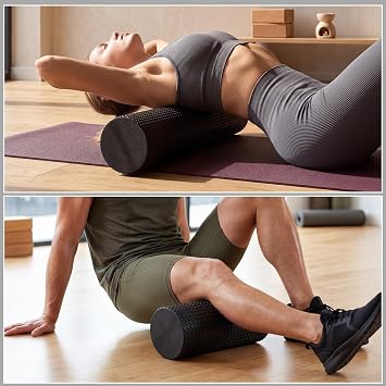 Arrowbash 3 Sizes Foam Roller Kit for Recovery, 12''/18''/36'', Black