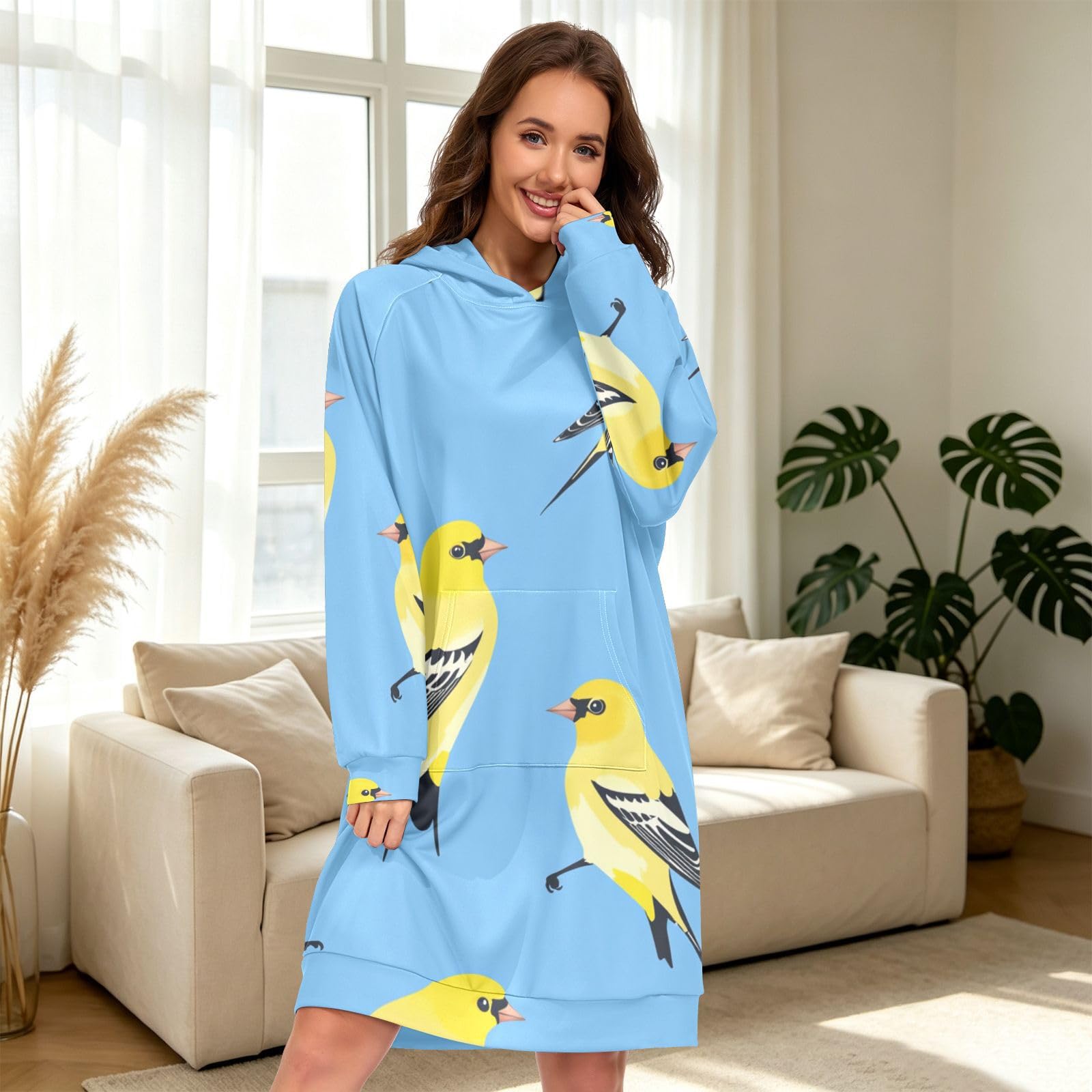 S, L, XXl Womens Oversize Hoodies, Up Hoodies per le donne tunica vestito