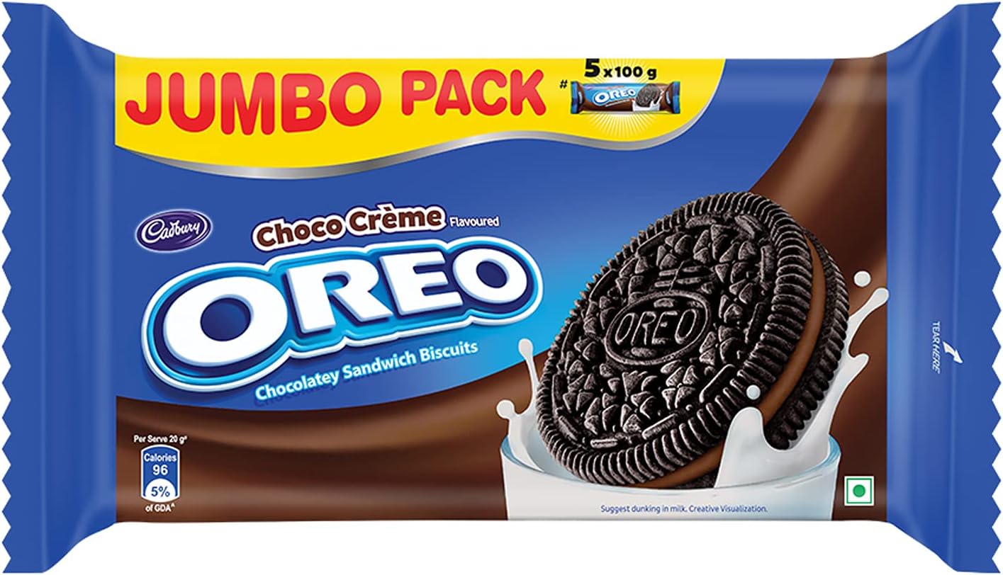 Oreo Chocolate Creme Biscuit - Jumbo Pack 500g
