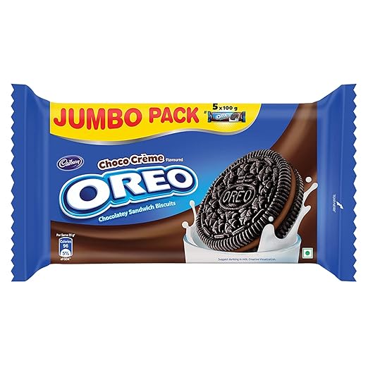 Cadbury Oreo Chocolate Creme Biscuit - Jumbo Pack 500g