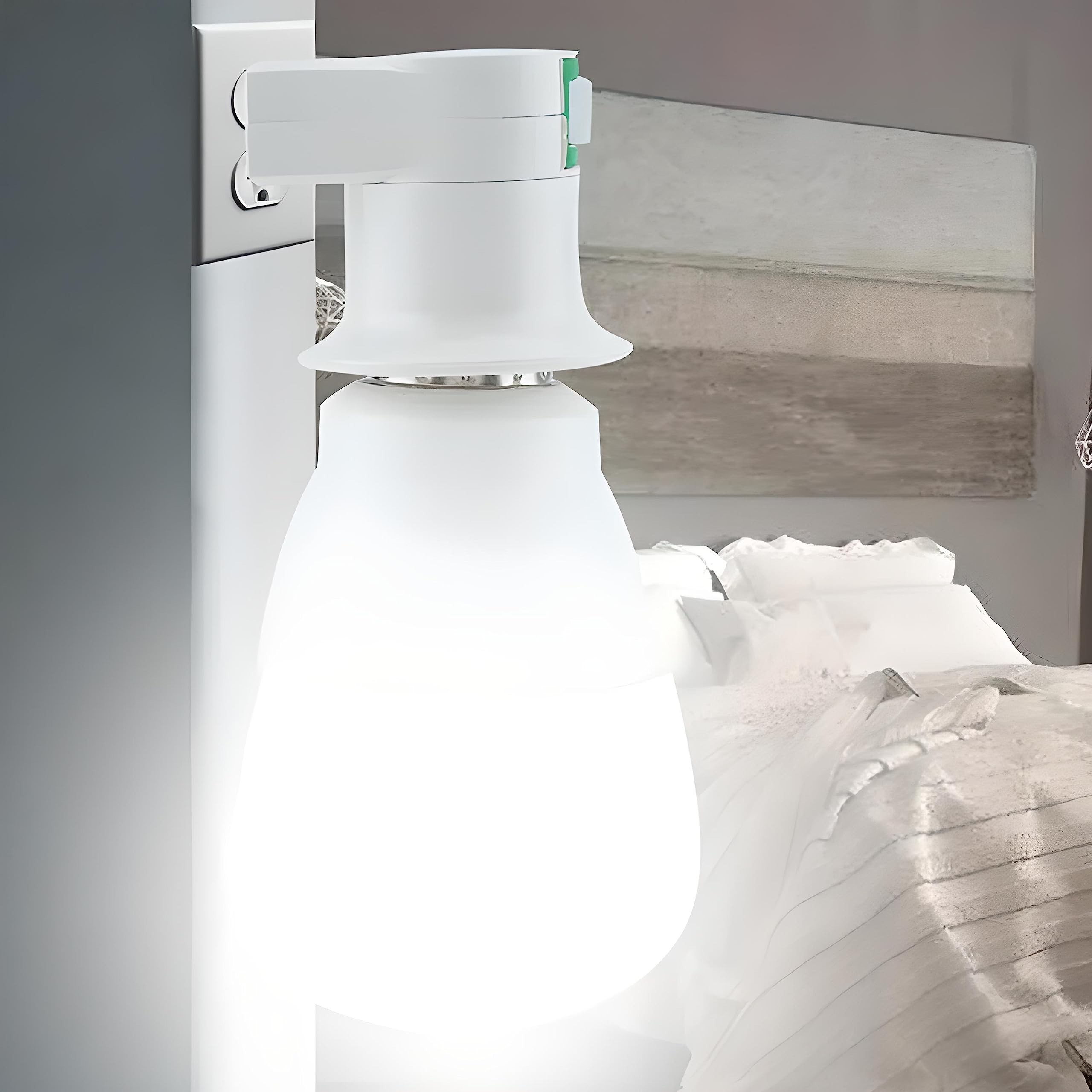 Retoo Oprawka do lampy E27 bez kabla, gwint z żarówką, lampa ścienna, adapter do lampy kuchennej, konwerter, lampa do czytania, lampa ścienna, gwint z żarówką, żarówki dyskotekowe