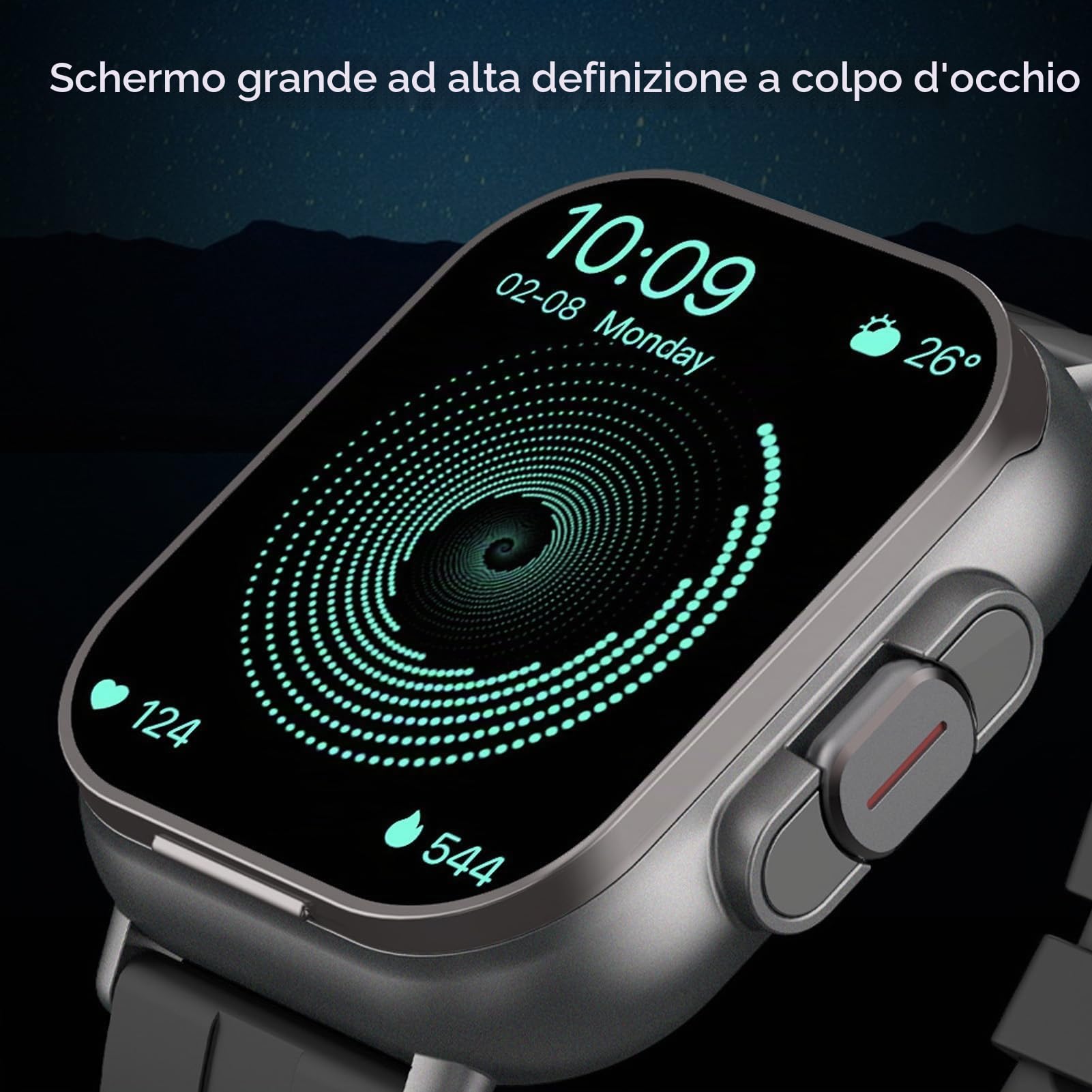 Ejoyous Smartwatch con Cuffie, Orologio da Schermo HD da 2,01 con Cuffie in CURANTE WIRELESS CHITNESS Tracker IP67 Waterproof NFC Sleep Monitor Counter per Android IOS