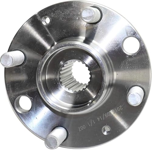 Miniatura 6 de Conjunto de cubo de rueda Chevy Aveo 2004-2011 para el lado del conductor o del pasajero  Una sola pieza  Delantero  4 lengüetas  Tipo impulsado