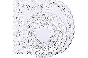 250 Paper Doily Laces in Bulk: Round, Rectangle, Oval for Crafts & Events