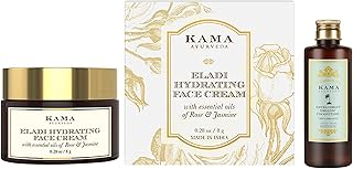 Kama Ayurveda Extra Virgin Organic Coconut Oil - 200ml &amp; KAMA AYURVEDA ELADI HYDRATING FACE CREAM 8GM