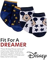 Vista 3 de Disney Baby Boys' Crew Socks