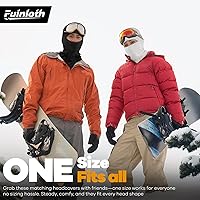 Vista 5 de Fuinloth Pasamontañas de esquí Pro, para clima frío, resistente al viento, térmico, para hombres y mujeres