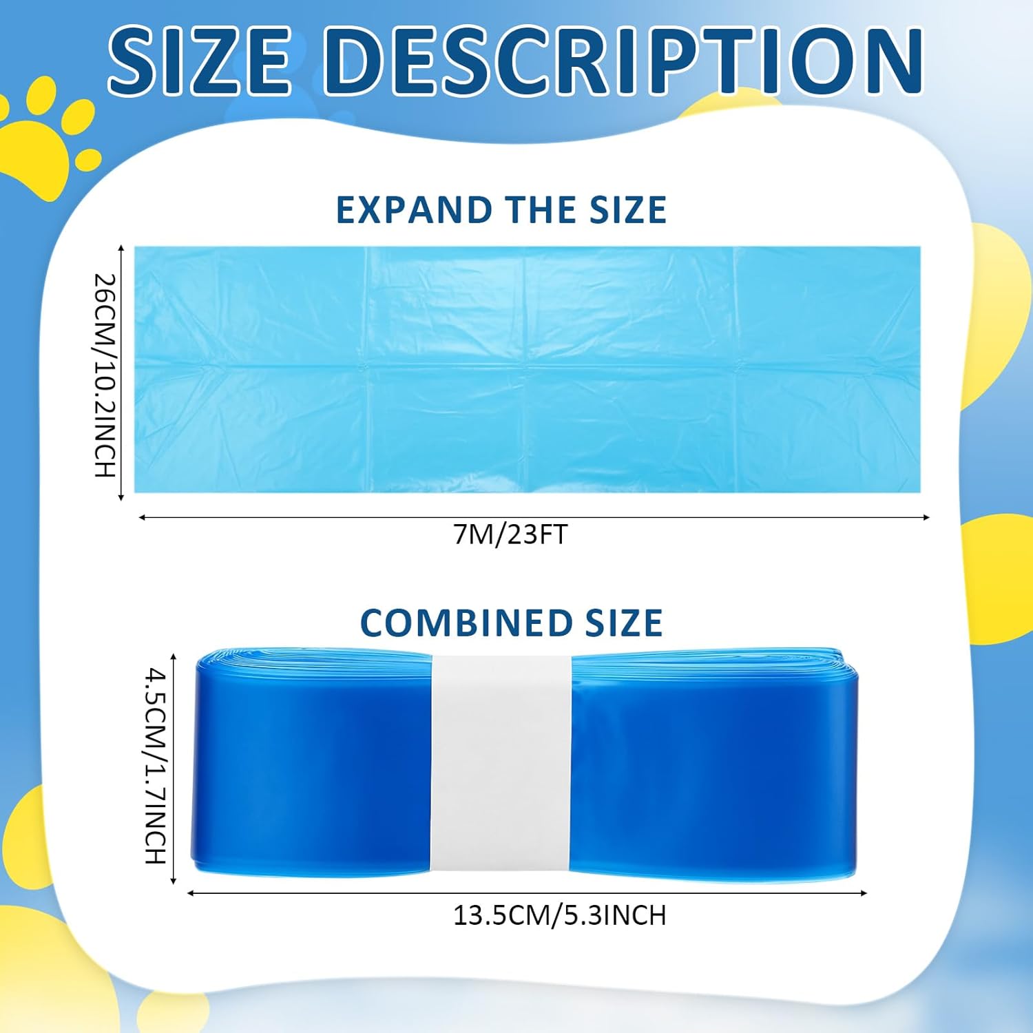 Marspark 10 Pack 23 ft Cat Litter Refills Bag Compatible with LitterGenie XL+/Plus/Standard Pail Extended Length 35 Months Use 7 Layer Extra Thick Pleasant Odor Control Bags Cartridge Not Included