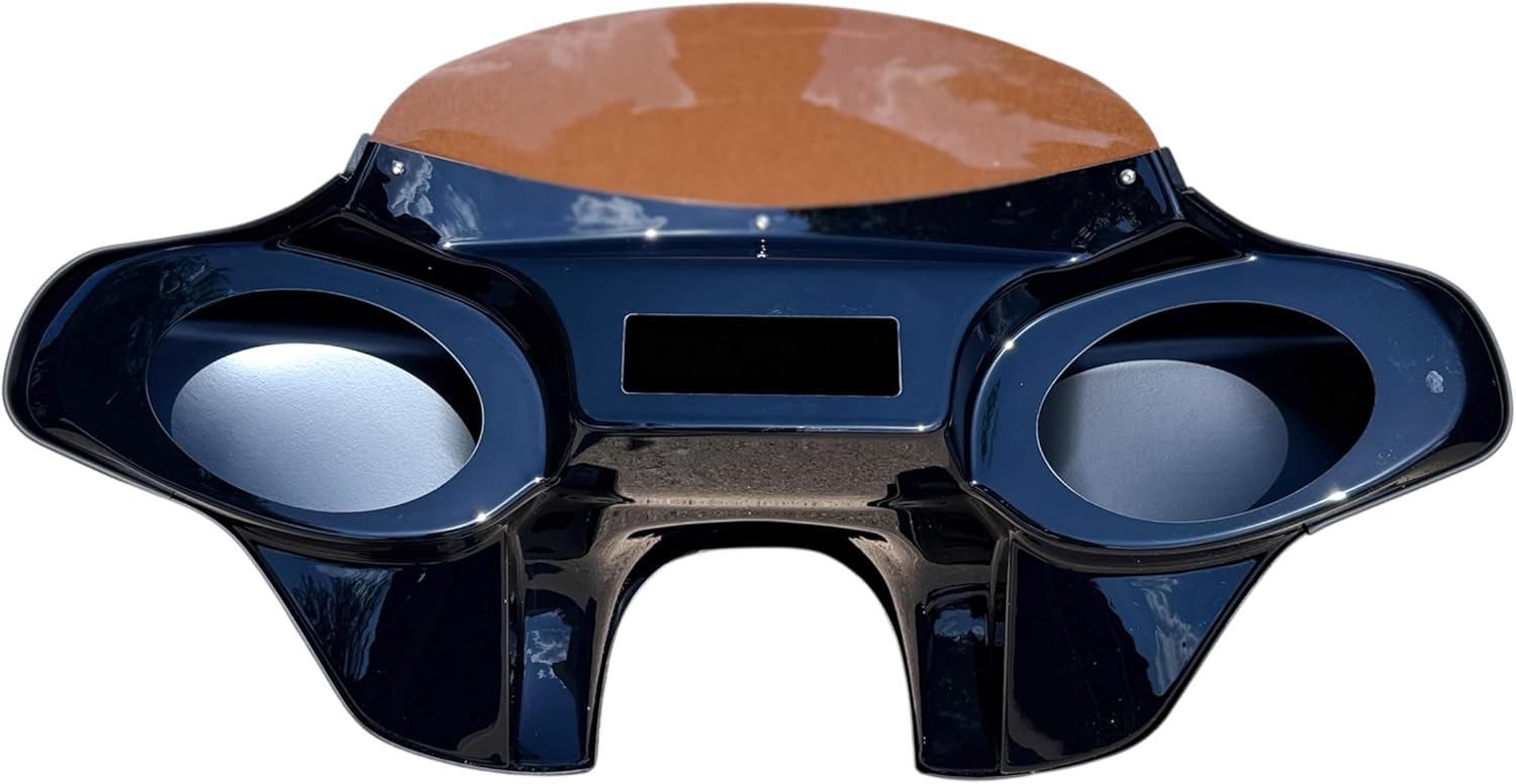 Suzuki Boulevard C90 C90T C90 Boss Glossy Batwing Fairing W/Tinted Windshield Stainless Steel Mounting Braclets 6x9 Speaker Cutout