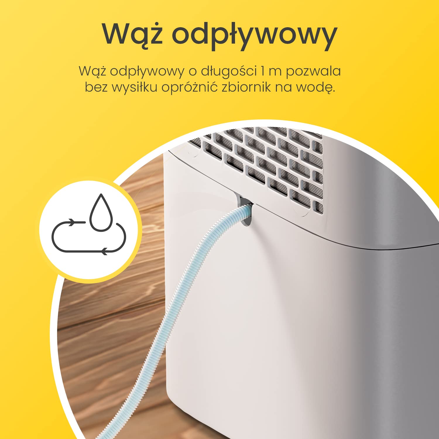 Osuszacz powietrza Cosi Home 12L/dobę - niskoenergetyczny osuszacz kompresorowy ze zbiornikiem na wodę o pojemności 2,5 l do usuwania wilgoci, pleśni i skroplin - do domu, kuchni, łazienki i biura
