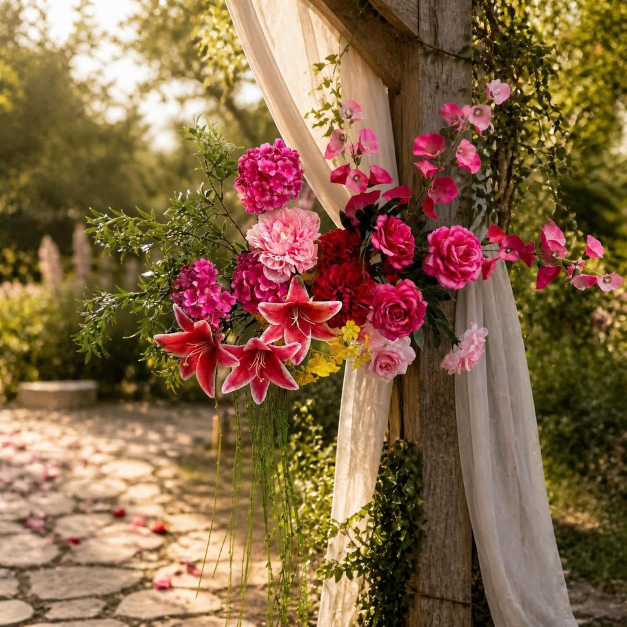 Bouquet di Fiori iali, Fiore finto D131