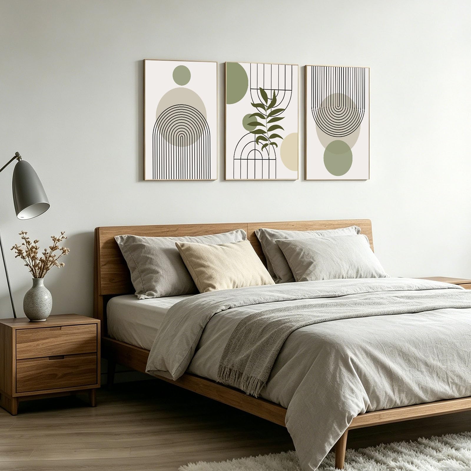 BDKCYO Cuadros murales para sala de estar, imágenes modernas de geometría abstracta, póster artístico, decoración de pared, sin marco (líneas B, 60 x 90 cm)