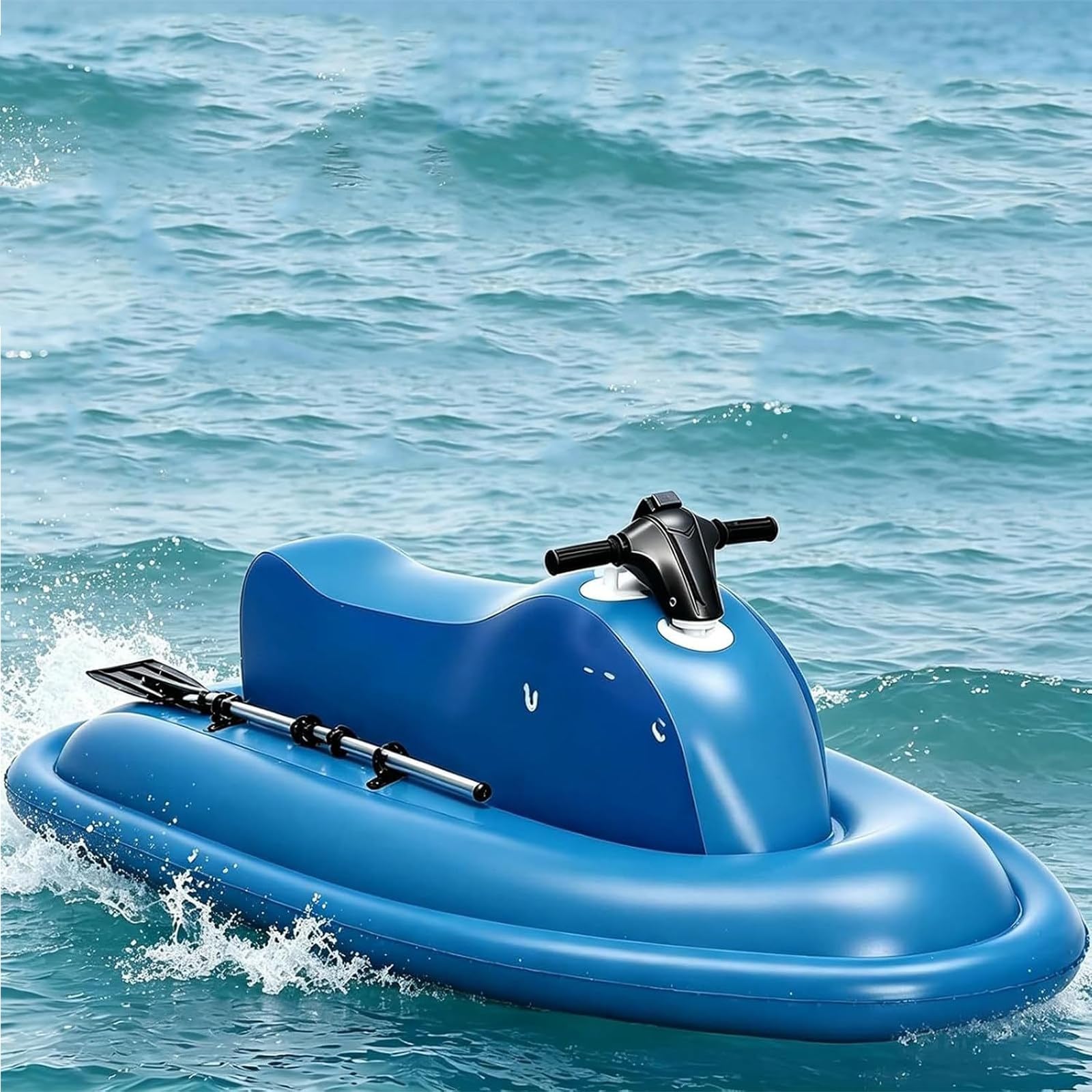 Moto Acuática Eléctrica Inflable Plegable 2 En 1 Y Scooter Submarino para Buceo Marcha Atrás,Velocidad Ajustable 3 a 9 Km/H,Cap 220Kg,para Practicar Snorkel Disfrutar Acuáticas Nothrusters