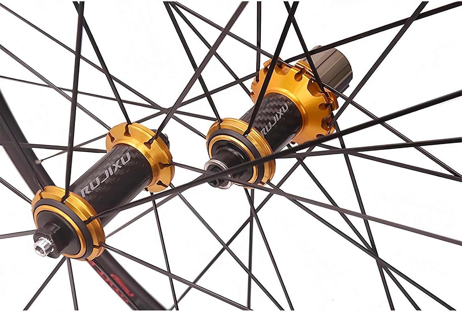 Juego de Ruedas para Bicicleta Plegable Pequeña, Llantas de Ciclismo de 40 Mm de Altura, Ruedas Delanteras y Traseras de 20 Pulgadas (22 Mm) con Buje de Freno V-Brake.