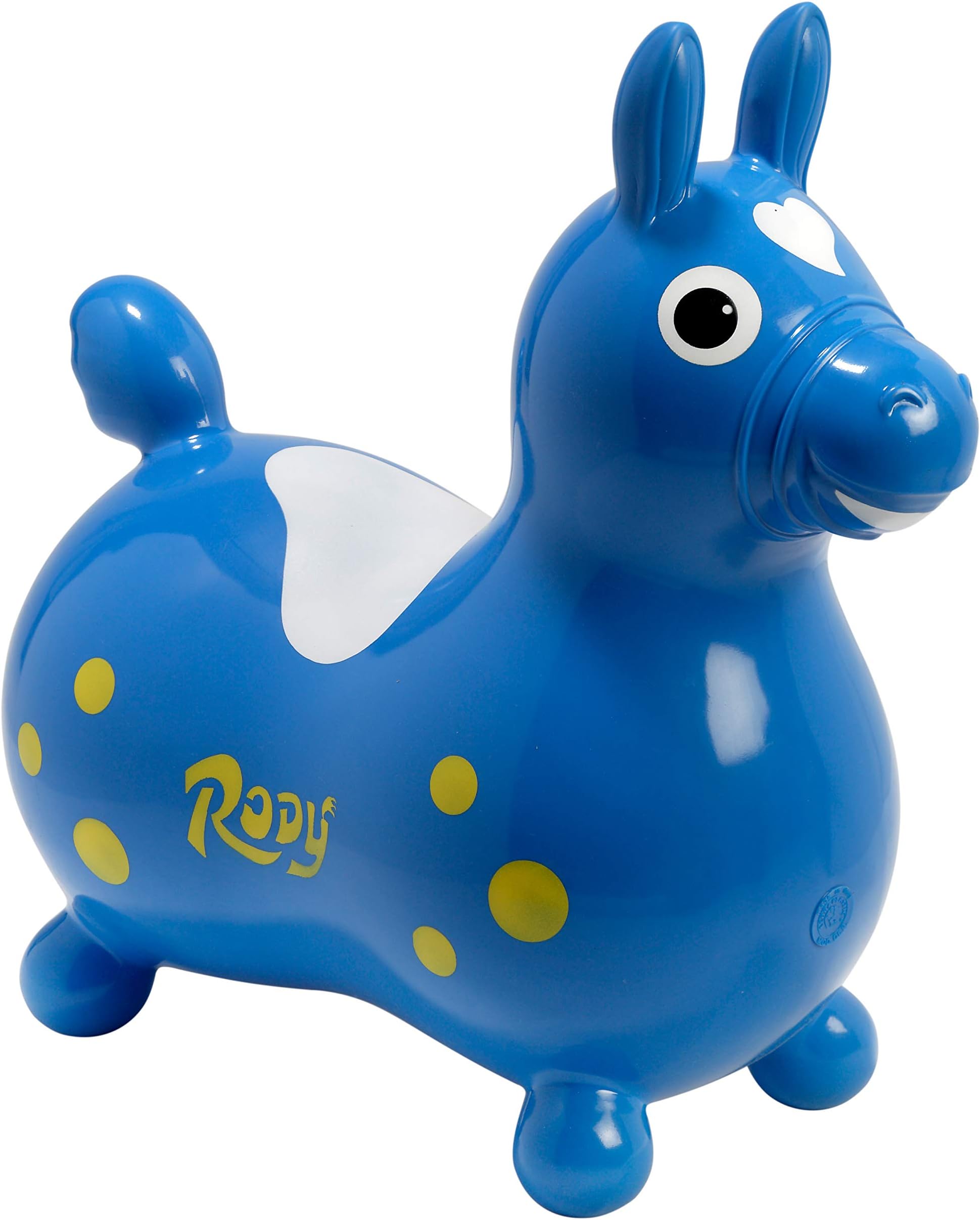 Gymnic / Rody Inflatable Hopping Horse, Blue, Made from soft, super strong, latex-free