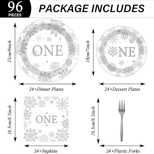 Vista 247 de ZOIIWA - Juego vajilla desechable 96 piezas de Little Boo para baby shower, suministros fiesta fantasmas para 24 invitados, platos, servilletas