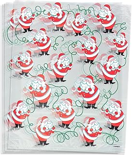 Santa Large Cellophane Bags | 20″ x 16″ | 4 Pcs