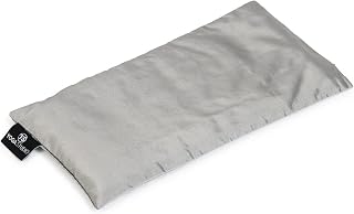 Yoga Studio Organic Eye Pillow - 23cm x 12/13cm, Organic Lavender & Linseed Scented Yoga Pillow for Tired Eyes, and Headaches