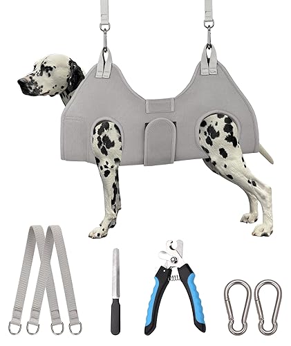 Kkiimatt Dog Grooming Hammock,XX-Large Hammock for Nail Trim, Hanging Harness