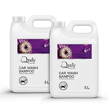 Qssiy Car Wash Shampoo 10L Lavender, pH Neutral High Foam, Paint Safe for Cars & Bikes, Hand Wash & Foam Cannon