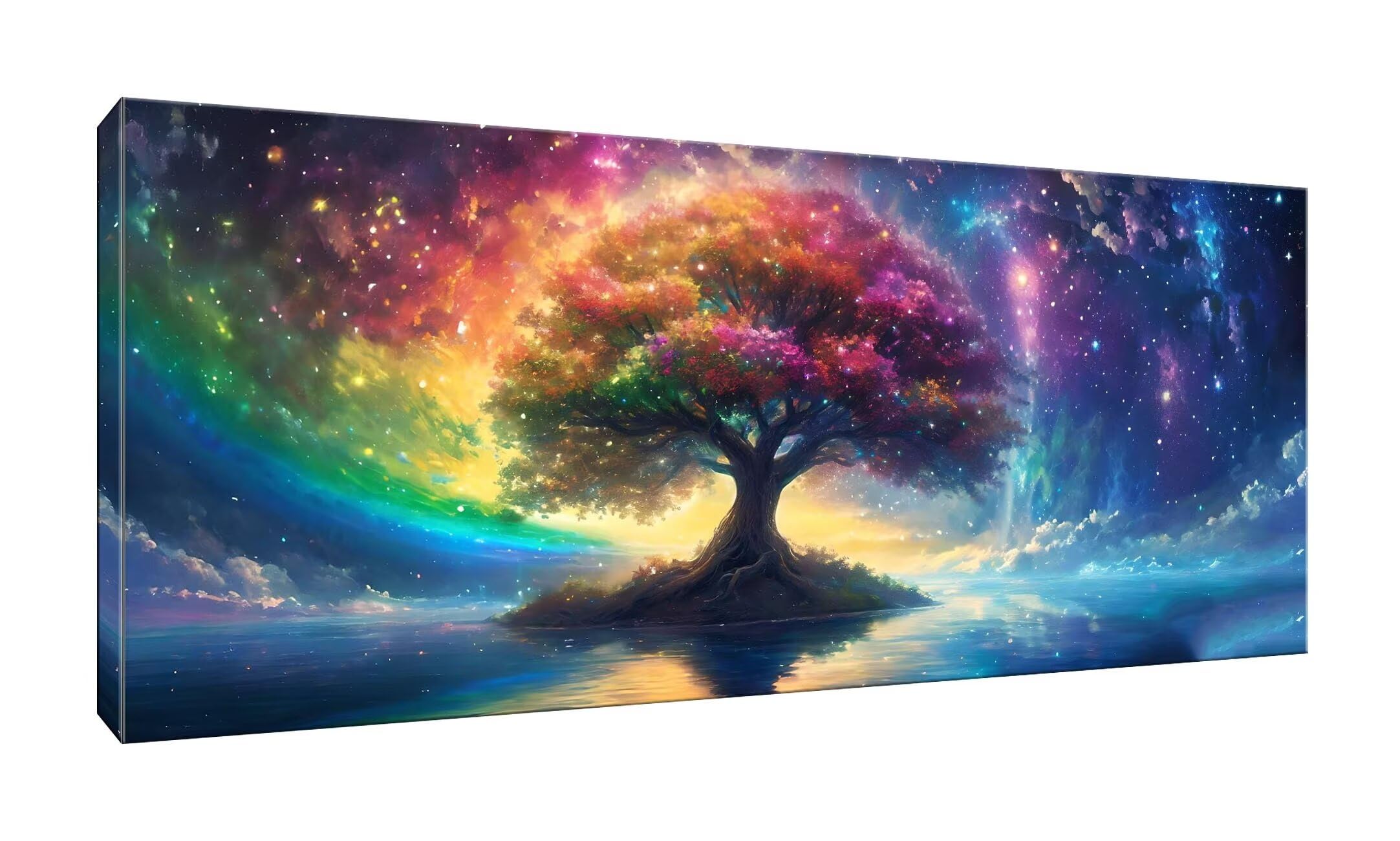 5D DIY Diamond Painting Kit Completo, Albero Dream Diamantini Strass Ricamo a Punto per Adulti Bambini Decorazione Casa, Kit per Pittura Diamante Mosaico Fai Da Te, per Decorazioni Casa 50x120cm S-310