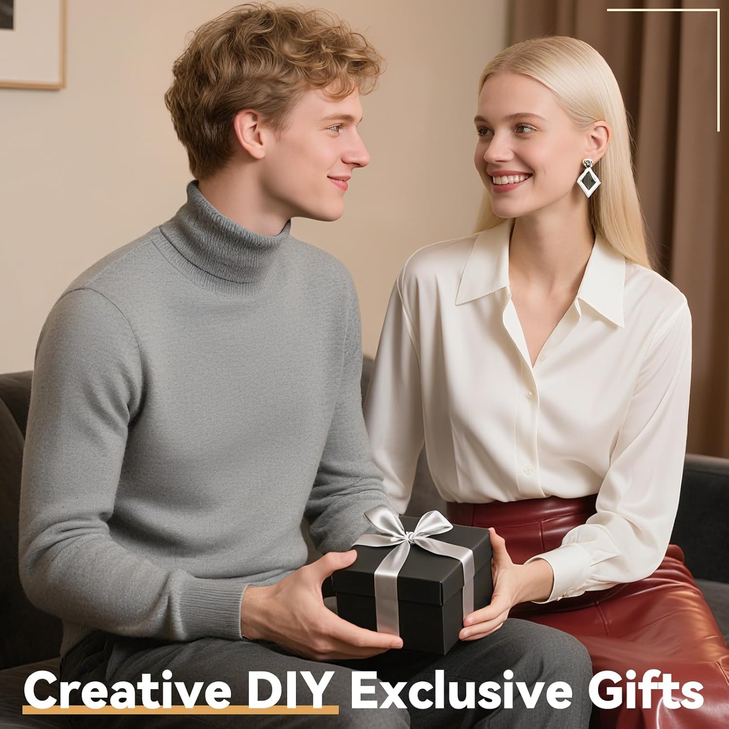 SelfTek 52Pcs 18K Gold Filled A-Z Alphabet Letters Charms for Jewelry Making, Gold Letter Charm Pendant Beads,3D Bubble Glitter Letters Charms DIY Bracelets & Necklaces with 130Pcs Jump Rings for Jewelry Making & 2 Bracelets - Image 7