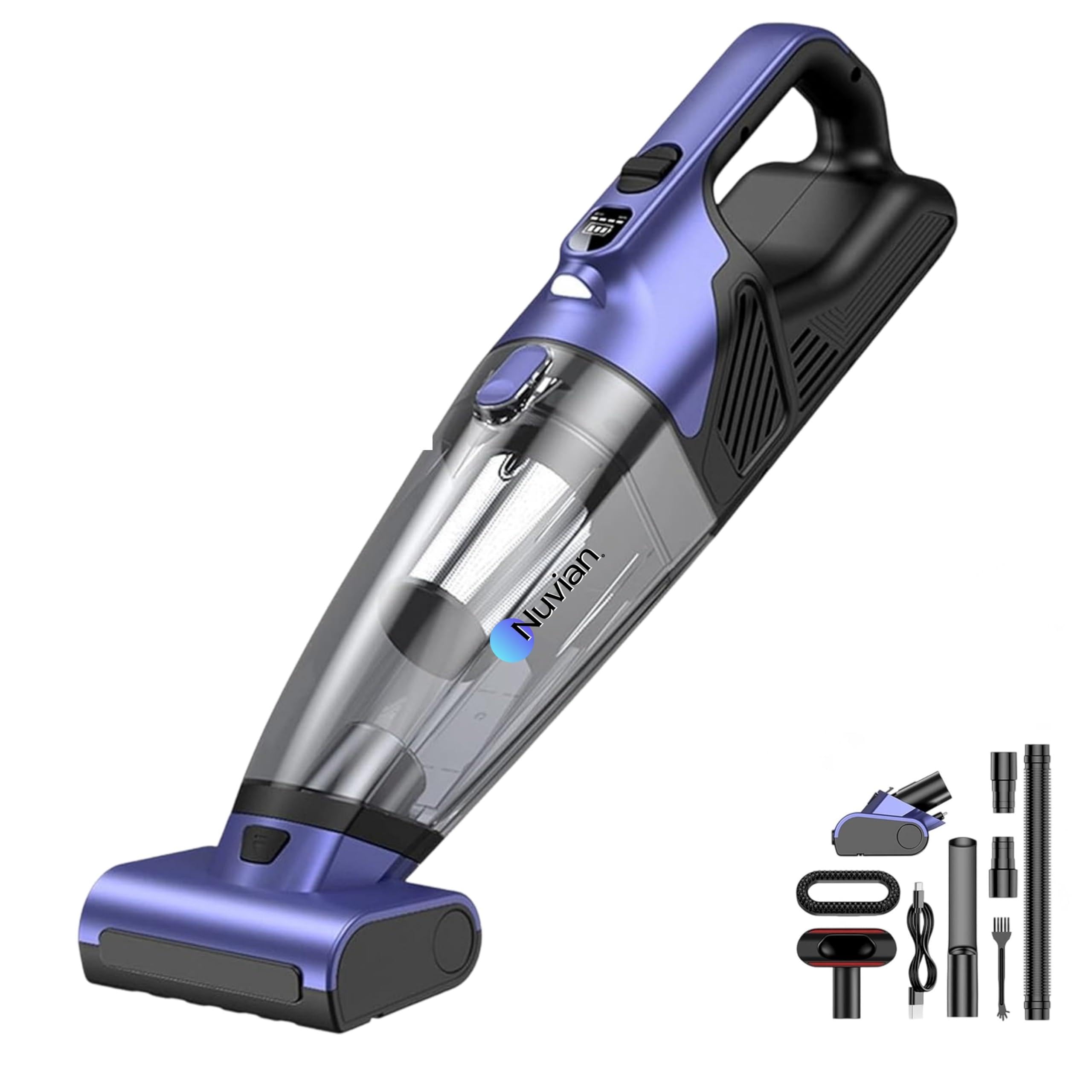 Nuvian VC036S Cordless Handheld Vacuum Cleaner – 2 Motor High