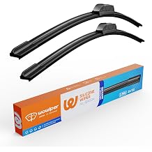 22 Wiper Blades 2 Pack Silicone Wiper Blades Replacement for Ford F150 F350 2020 2019 2018 2017-2012/Chevy Tahoe 20-00 Silverado 06-99 Impala 13-06,22 inch Windshield Wiper BladesSet of 2