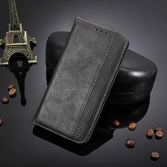 for TCL NXTPAPER 70 Pro Case Compatible for TCL NXTPAPER 70 Pro Phone Case Cover Flip with Credit Card Holder for Women Men, Leather Wallet Purse Magnetic Closure -Black