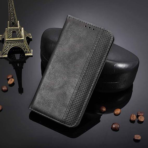for TCL NXTPAPER 70 Pro Case Compatible for TCL NXTPAPER 70 Pro Phone Case Cover Flip with Credit Card Holder for Women Men, Leather Wallet Purse Magnetic Closure -Black