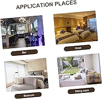 Vista 9 de DECHOUS Elegante pantalla cuadrada de tela para lámpara sobre bombilla para luces, fácil de instalar, regalo