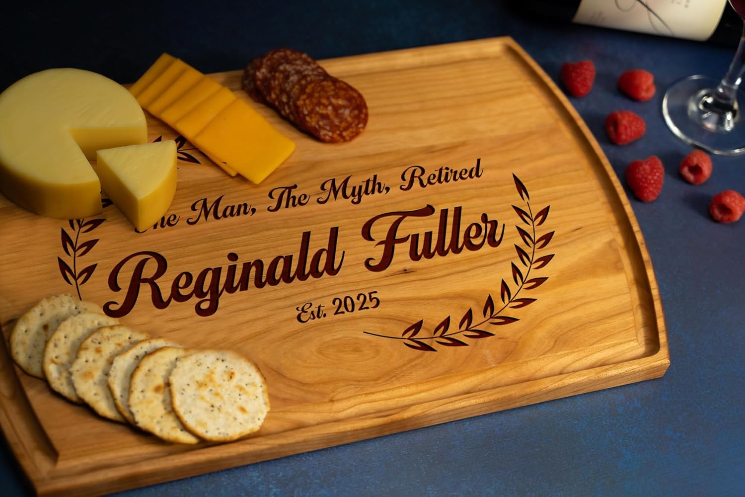 Personalized Retirement Cutting Board – Custom Engraved Wooden Board – Retirement Gift for Men & Women, Boss, Coworker, Teacher, Friends or Parents – Unique Work Anniversary, Promotion & Farewell Gift - Image 9