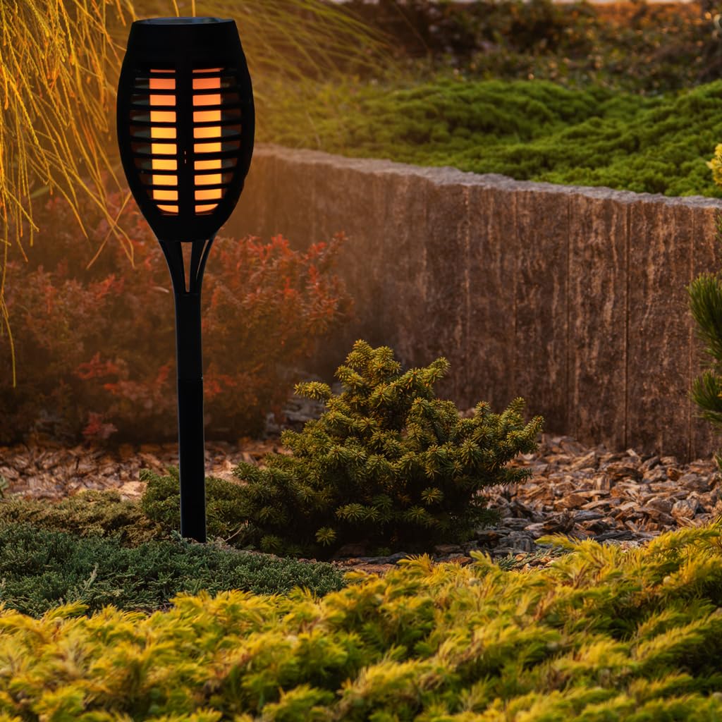 TrustBasket Solar Flame Spike Light (Set of 4)/ 12 LED Flickering Mashaal Light Ip65 Waterproof Solar Flame Light Auto On/Off| Solar Lights Outdoor |LED Solar Garden Lights for Decoration (B0CKHMFK9T) Amazon Price History, Amazon Price Tracker