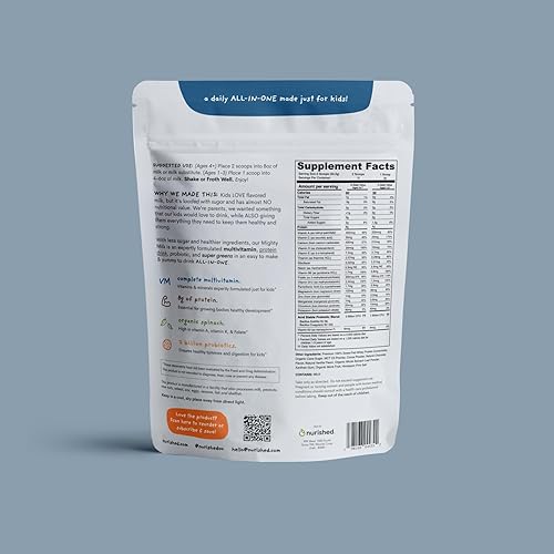 Miniatura 21 de Mighty Chocolate Milk - Proteína diaria en polvo para niños potenciada con 2 mil millones de probióticos y hojas de espinaca orgánicas, sabores