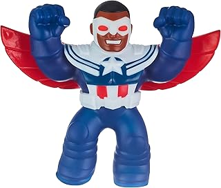 Heroes of Goo Jit Zu Marvel Hero Pack. Captain America - Sam Wilson - Squishy 4.5" Tall