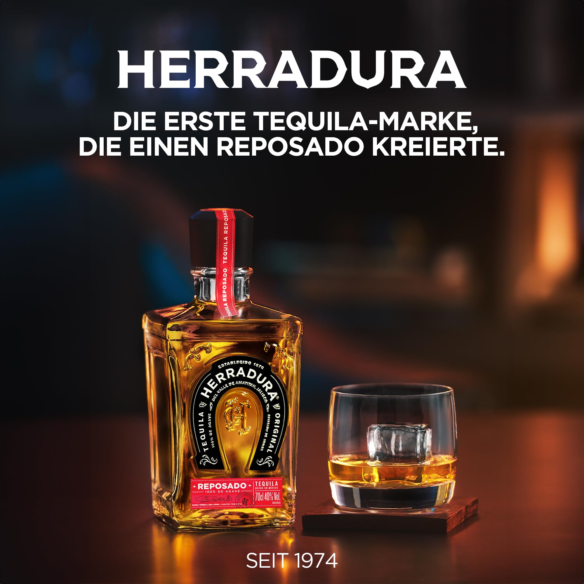 Herradura Reposado 70cl – Tequila invecchiata in botte per 11 mesi. 40% vol.
